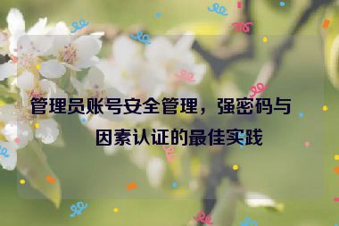 管理員賬號安全管理，強密碼與雙因素認(rèn)證的最佳實踐