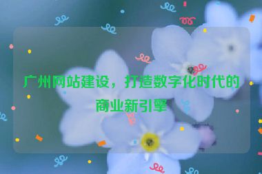廣州網(wǎng)站建設，打造數(shù)字化時代的商業(yè)新引擎