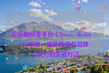 論壇和問答平臺(tái)（Quora、Reddit）SEO策略，提升流量與品牌影響力的關(guān)鍵方法