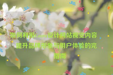 如何利用Canva設(shè)計(jì)網(wǎng)站視覺內(nèi)容？提升品牌形象與用戶體驗(yàn)的完整指南