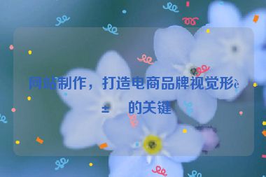 網(wǎng)站制作，打造電商品牌視覺(jué)形象的關(guān)鍵