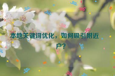 本地關(guān)鍵詞優(yōu)化，如何吸引附近客戶(hù)？
