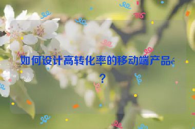 如何設(shè)計高轉(zhuǎn)化率的移動端產(chǎn)品頁？