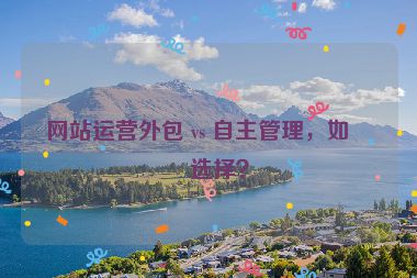 網(wǎng)站運營外包 vs 自主管理，如何選擇？