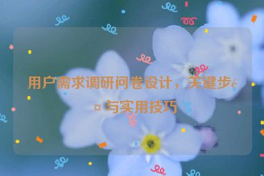 用戶需求調(diào)研問卷設(shè)計，關(guān)鍵步驟與實(shí)用技巧