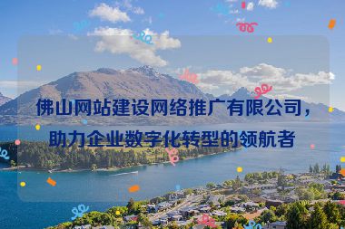 佛山網(wǎng)站建設(shè)網(wǎng)絡(luò)推廣有限公司，助力企業(yè)數(shù)字化轉(zhuǎn)型的領(lǐng)航者