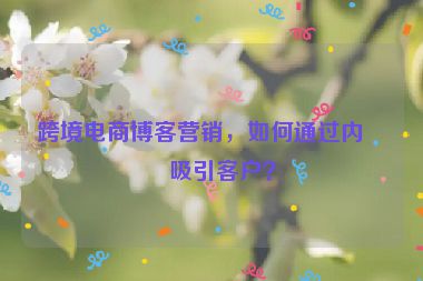 跨境電商博客營銷，如何通過內(nèi)容吸引客戶？