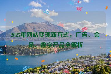 2025年網(wǎng)站變現(xiàn)新方式，廣告、會員、數(shù)字產(chǎn)品全解析