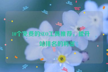 10個(gè)免費(fèi)的SEO工具推薦，提升網(wǎng)站排名的利器