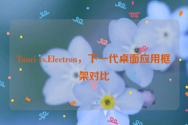 Tauri vs.Electron，下一代桌面應(yīng)用框架對(duì)比