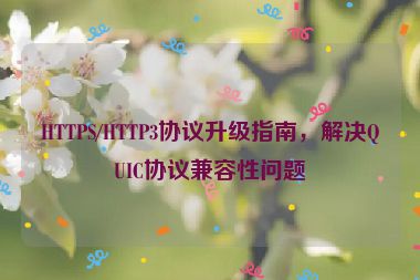 HTTPS/HTTP3協(xié)議升級指南，解決QUIC協(xié)議兼容性問題