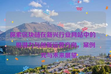 探索區(qū)塊鏈在新興行業(yè)網(wǎng)站中的應(yīng)用潛力與創(chuàng)新運(yùn)營(yíng)方向，案例研究與未來展望