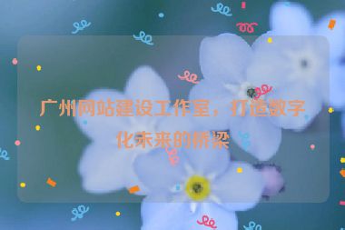 廣州網(wǎng)站建設(shè)工作室，打造數(shù)字化未來(lái)的橋梁