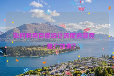 如何利用百度統(tǒng)計(jì)深度追蹤競(jìng)價(jià)推廣效果？