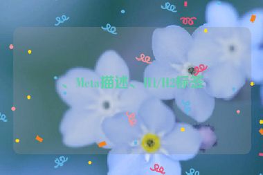 、Meta描述、H1/H2標(biāo)簽