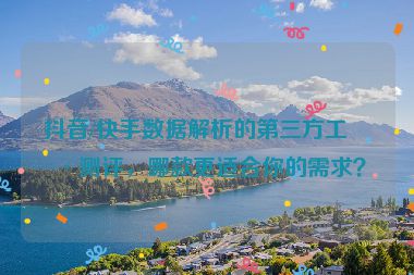 抖音/快手?jǐn)?shù)據(jù)解析的第三方工具測評，哪款更適合你的需求？