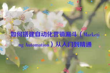 如何搭建自動化營銷漏斗（Marketing Automation）從入門到精通