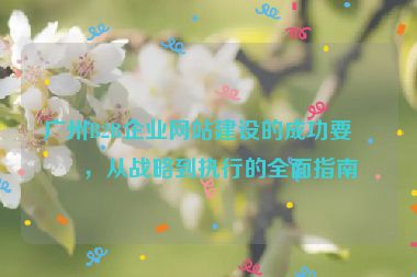 廣州B2B企業(yè)網(wǎng)站建設(shè)的成功要素，從戰(zhàn)略到執(zhí)行的全面指南