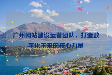 廣州網(wǎng)站建設運營團隊，打造數(shù)字化未來的核心力量