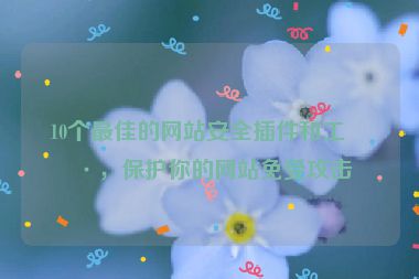 10個最佳的網(wǎng)站安全插件和工具，保護(hù)你的網(wǎng)站免受攻擊