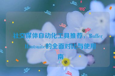 社交媒體自動(dòng)化工具推薦，Buffer與Hootsuite的全面對(duì)比與使用指南