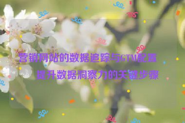 營銷網(wǎng)站的數(shù)據(jù)追蹤與GTM配置，提升數(shù)據(jù)洞察力的關(guān)鍵步驟