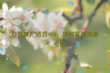 百度推廣結(jié)合SEO，如何實(shí)現(xiàn)流量雙引擎？